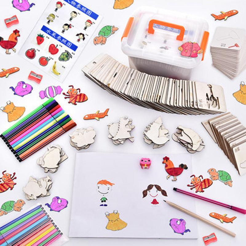 Child Drawing & Graffiti Tool Set – Early Education Creative Toys