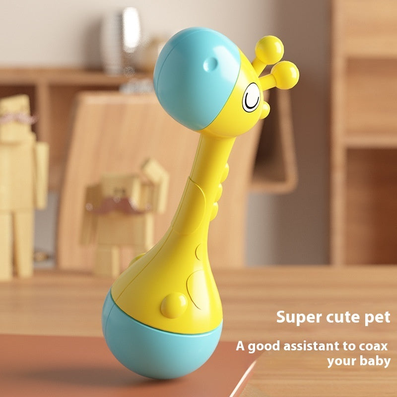 Giraffe Sand Hammer Baby Early Education Music Toy