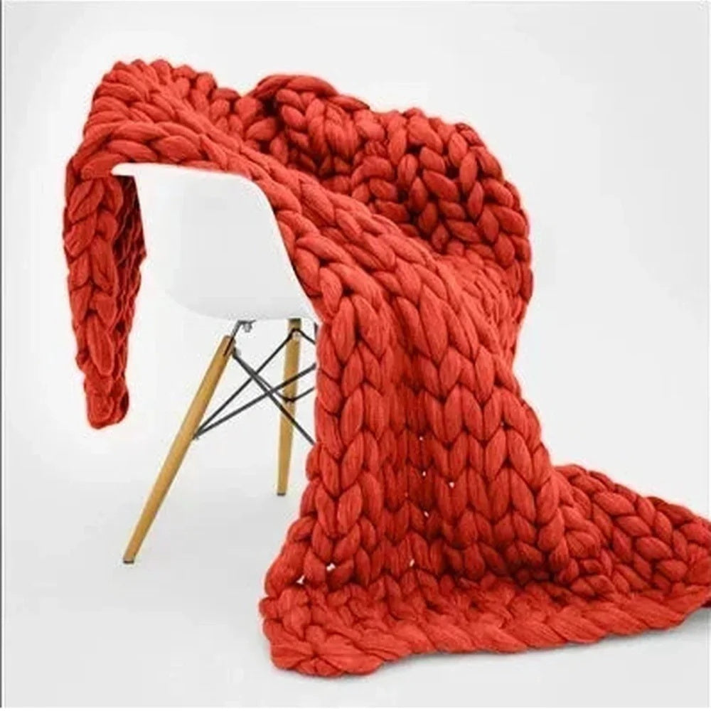 New Core-filled Yarn Hand-woven Gravity Blanket Sofa Cover Decompression Blanket