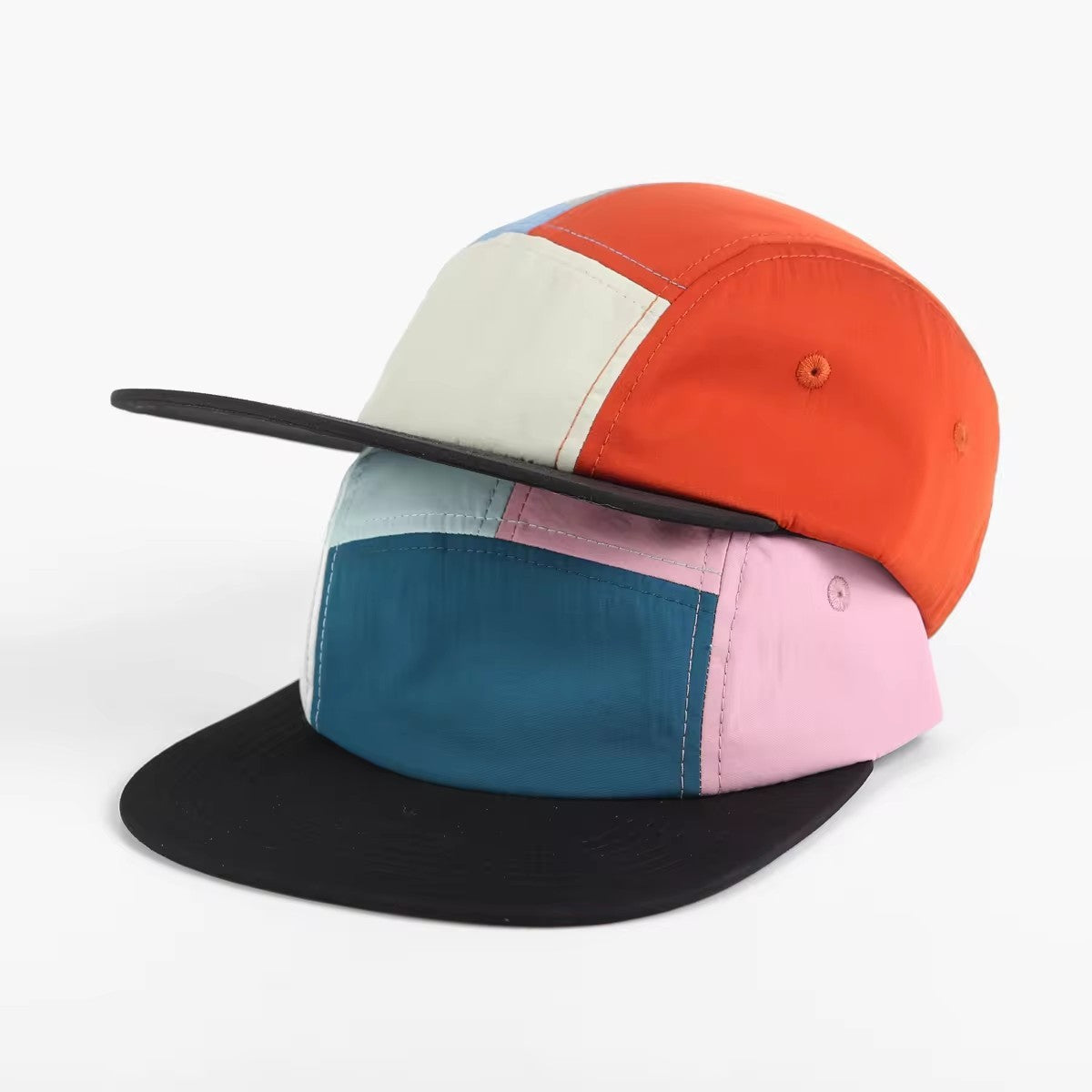 Summer Color Matching Five-piece Hat Quick-drying Sun Hat