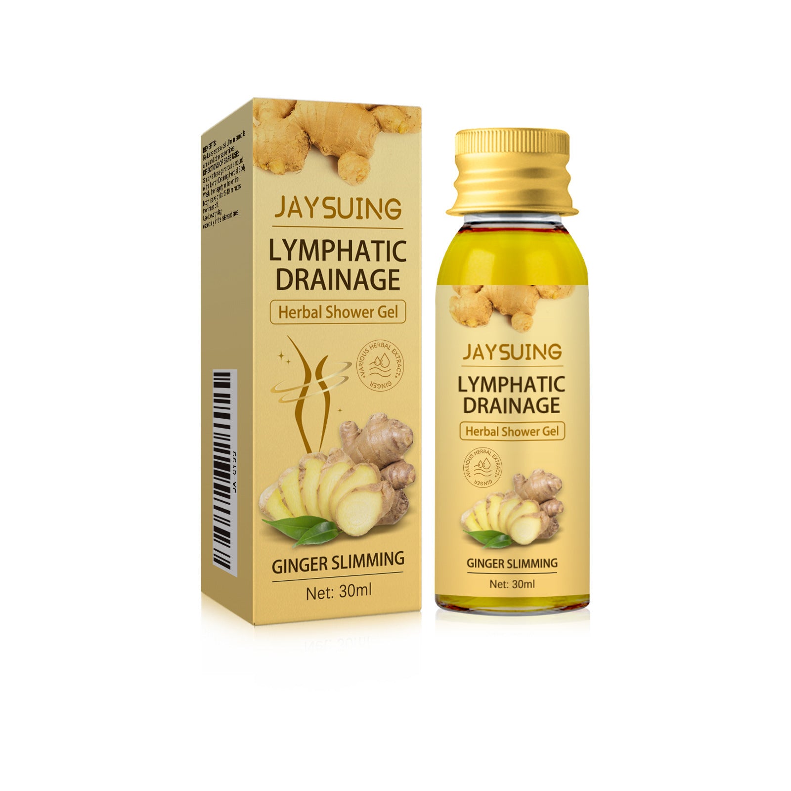 Ginger Body Shaping Shower Gel Fade Lymph Slimming Softening Skin Firming Thin Waist