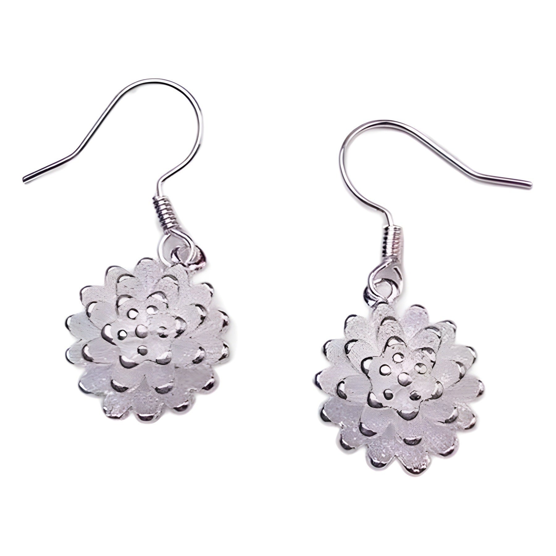 Boutique Cooperized Silver New Chinese Style Miao Silver Earrings