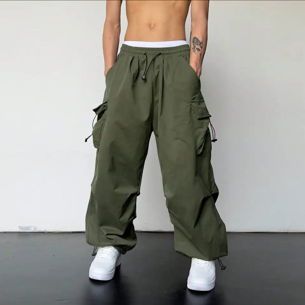 Men’s Fashion Loose Straight All-Match Casual Trousers
