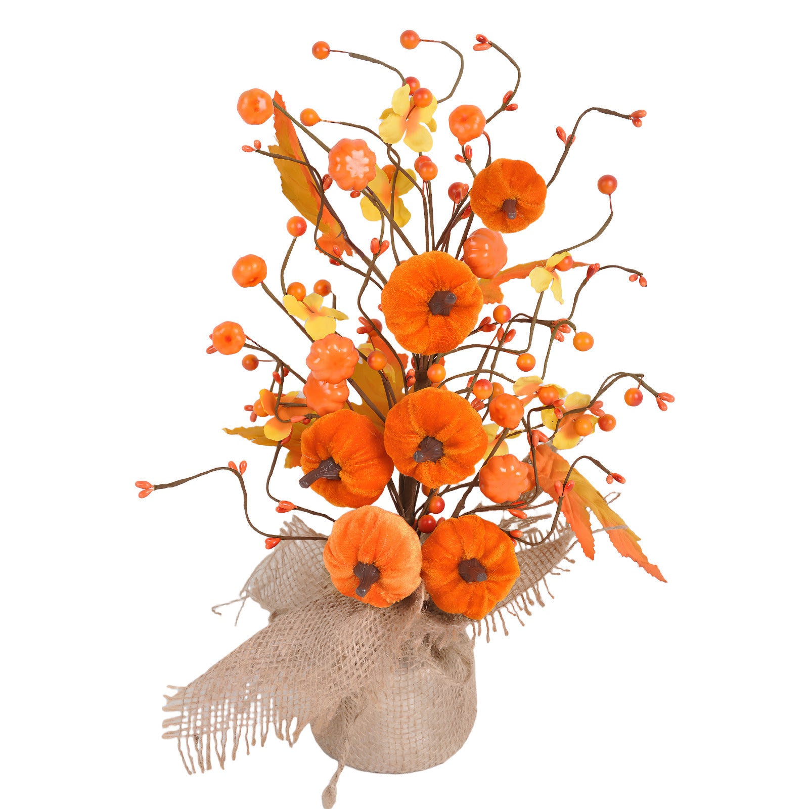 New Halloween Decorations Autumn Maple Leaf Pumpkin