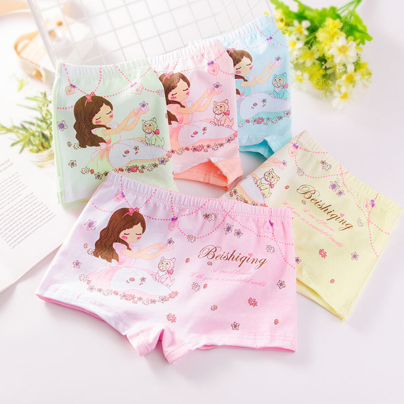 Boys Cotton All Match Panties Cute Print Everyday Underwear