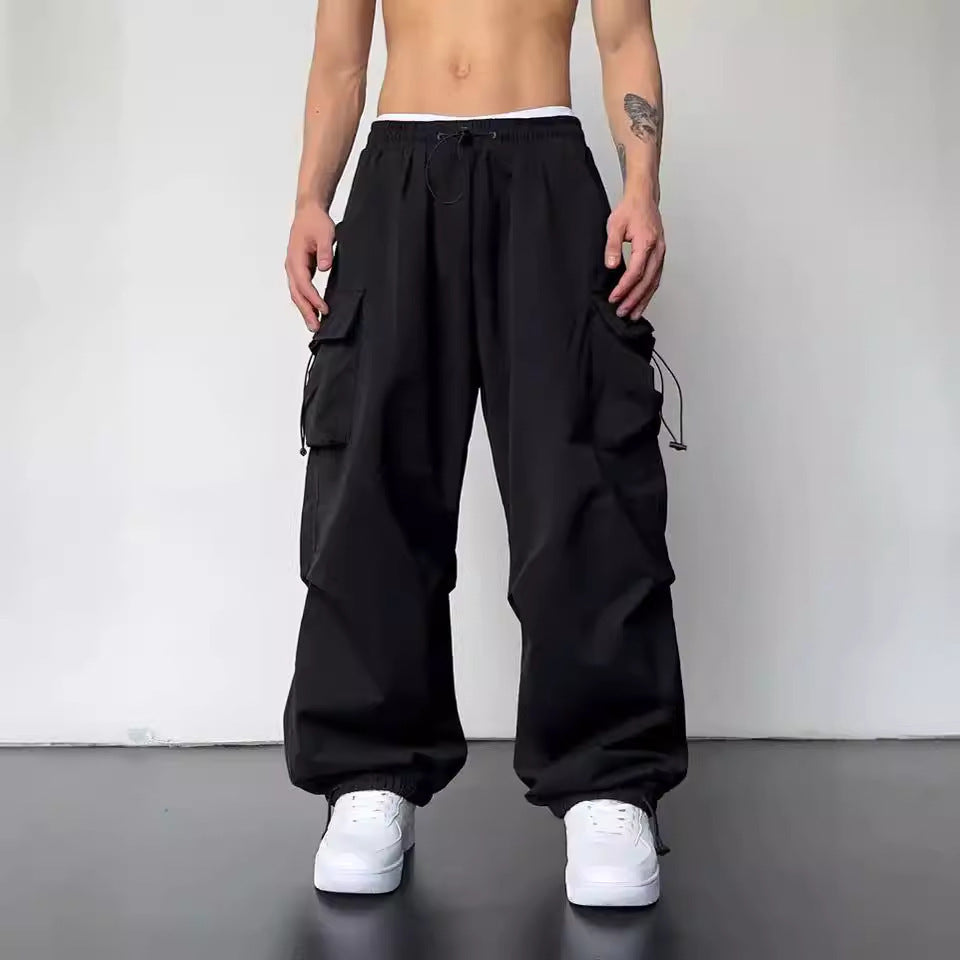 Men’s Fashion Loose Straight All-Match Casual Trousers