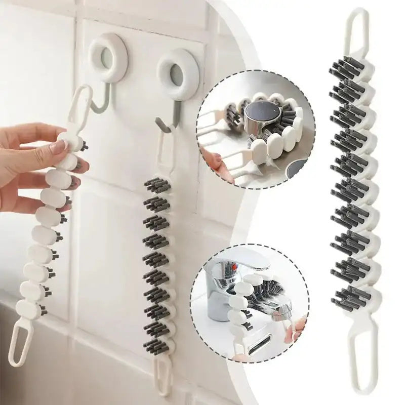 Faucet Cleaning Brush – Bendable Kitchen and Bathroom Cleaning Tool for Oil Stains, Gaps, Tubes, Sinks, and Bathtubs