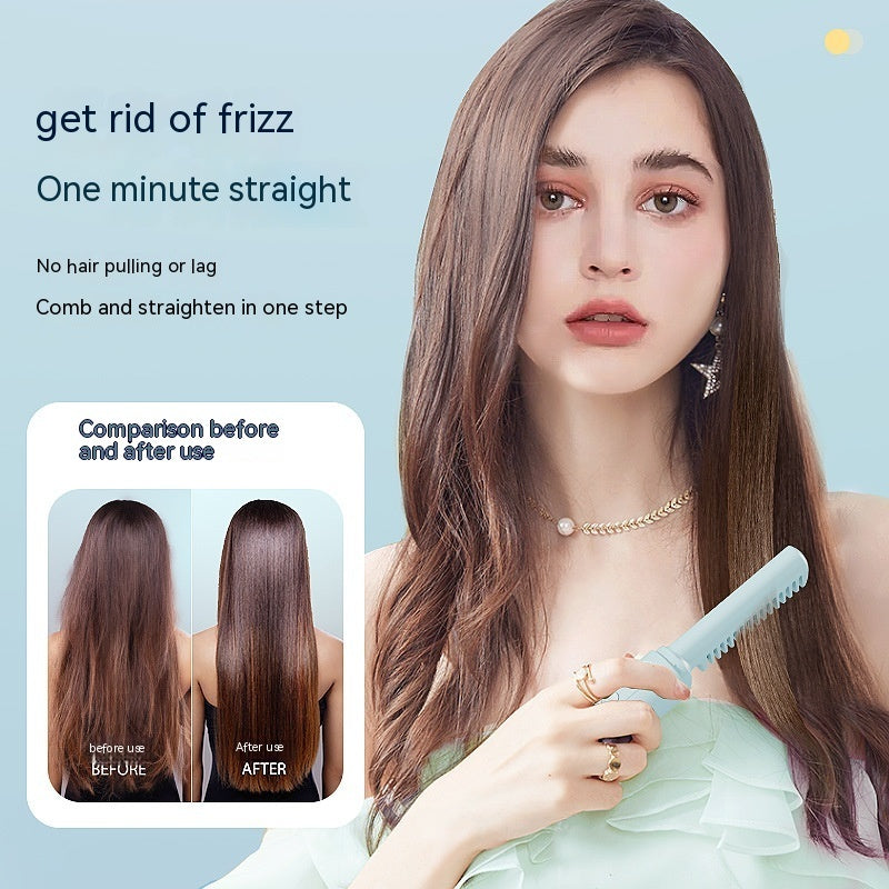 Mini Wireless Straight Comb – Portable Anion Hair Styling Tool