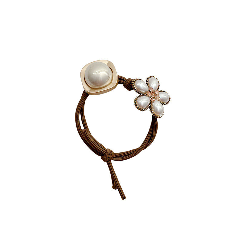 Head Rope Hair Accessories Female Pearl Flower Hair Ring Simple