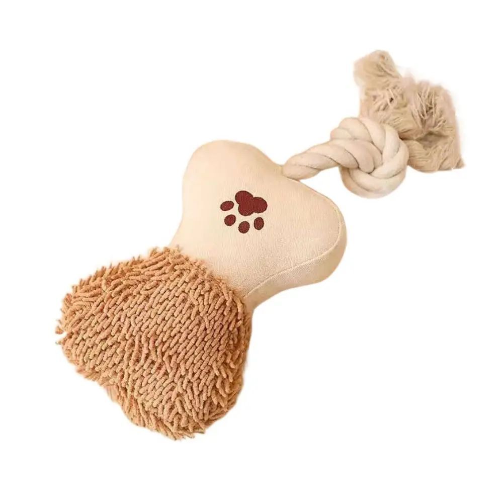 Durable Cotton Rope Knot Dog Toy for Teeth Cleaning and Bite-Resistant Training