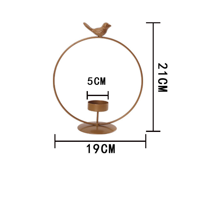 Iron Frame Ornament Study Living Room Window Decoration