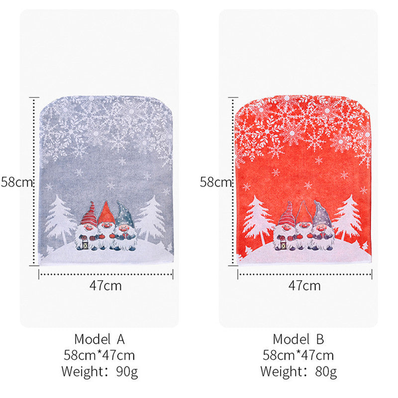 Christmas Ornament Rudolph Printed Table And Chair Cover