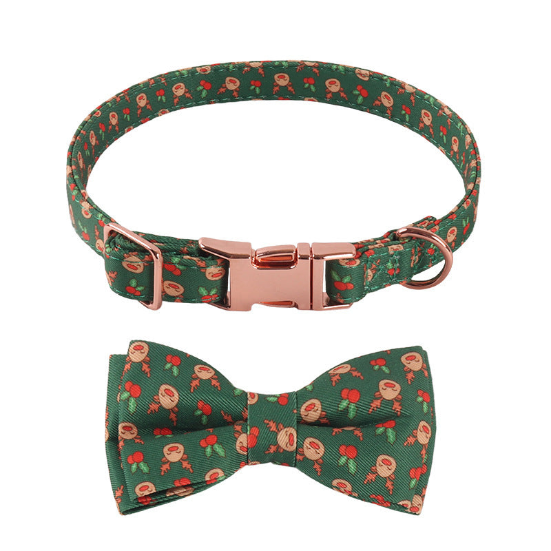 Pet Supplies Design Christmas Series Bow SUNFLOWER Holiday Dog Collar