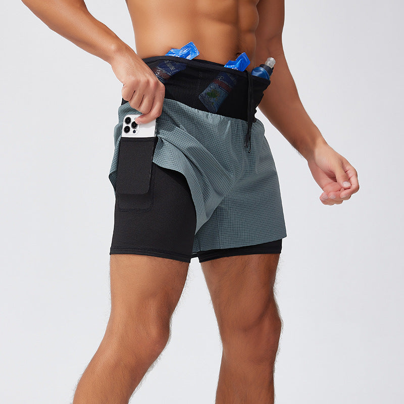 High Waist Compression Pants – Men’s Fitness Running & Yoga Leggings