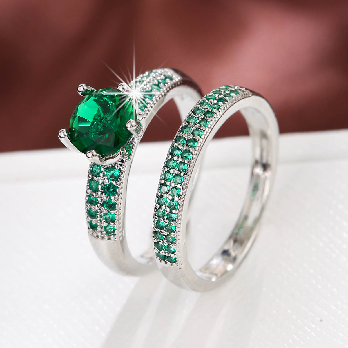 Affordable Luxury Copper Zircon Hollow Ring