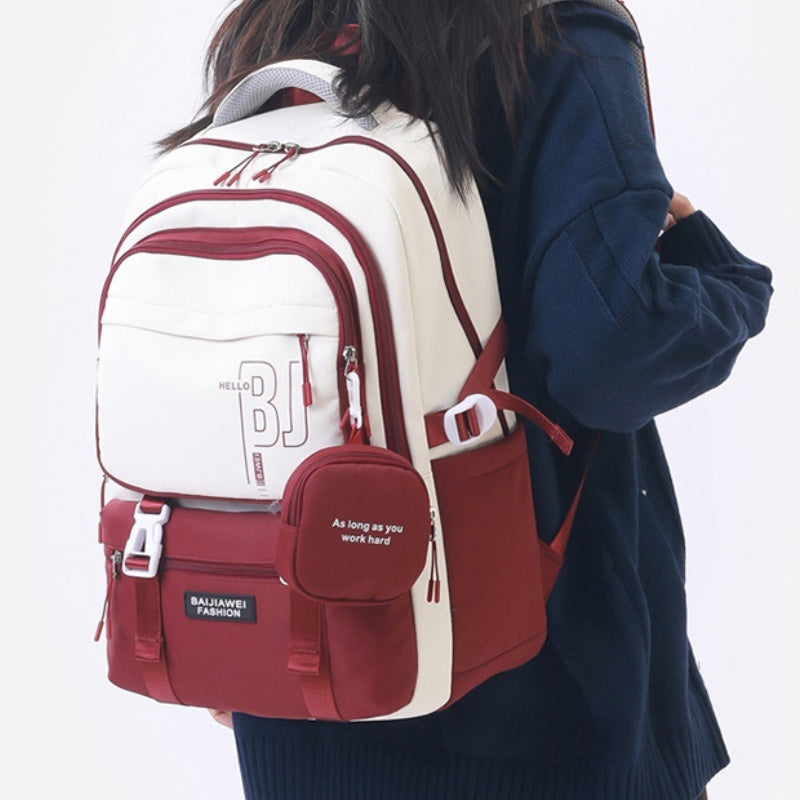 Fresh And Sweet Lightweight Nylon Backpack For Girls