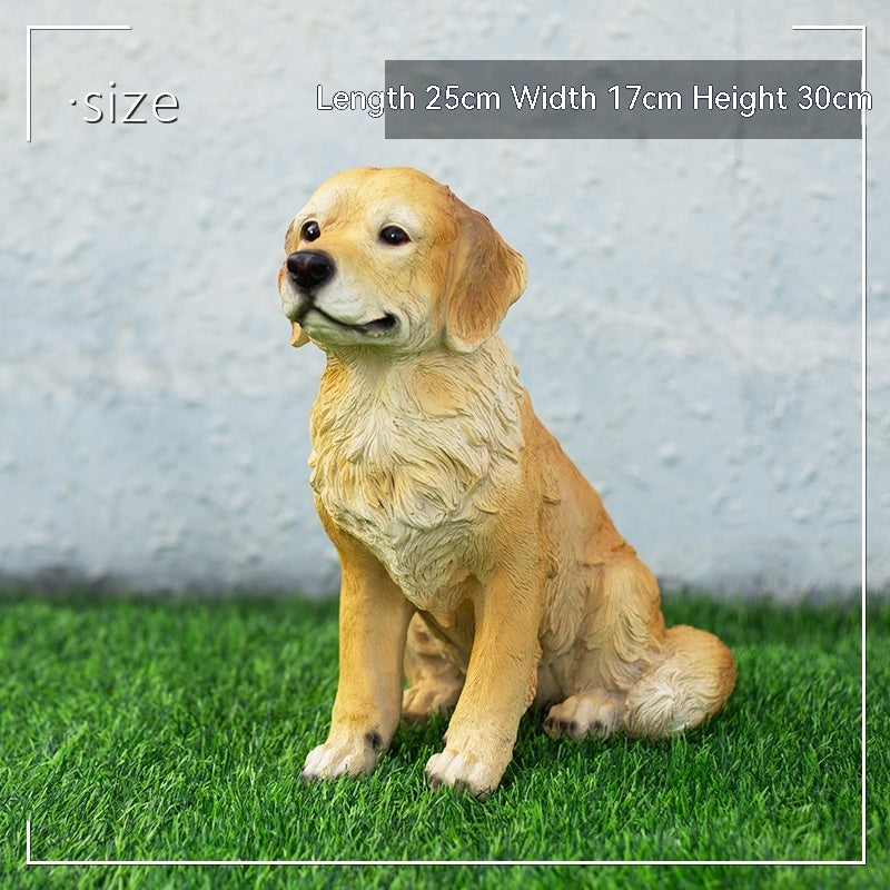 Garden Simulation Shiba Dog Ornament Courtyard