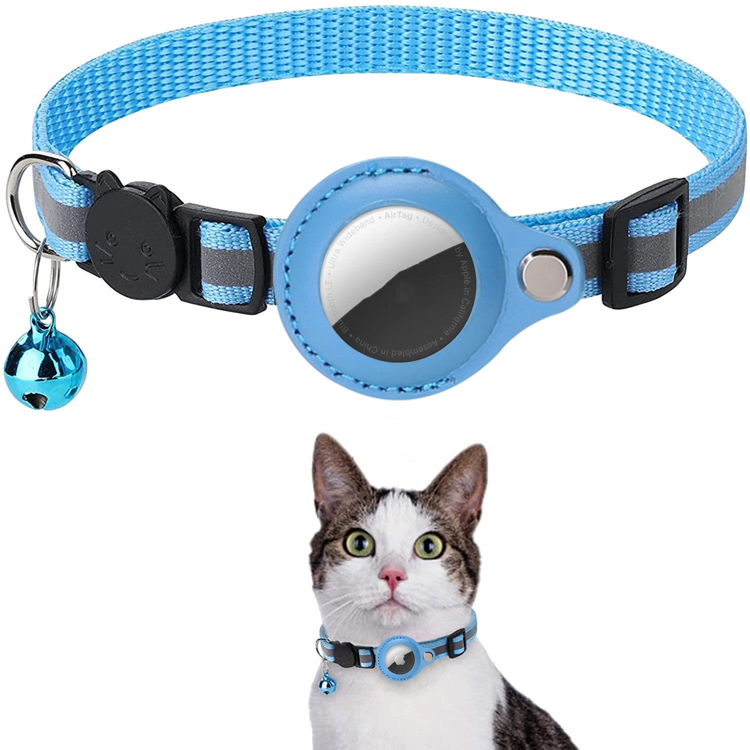 New Cat Positioning Collar Reflective Bell