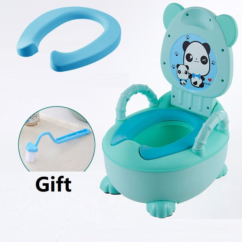 Portable Children’s Potty Toilet Seat with Backrest – Comfortable Baby Basin