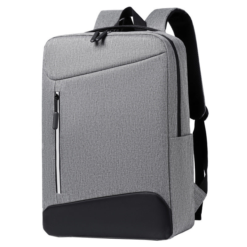 Men's Solid Color Business Laptop Backpack Oxford Cloth
