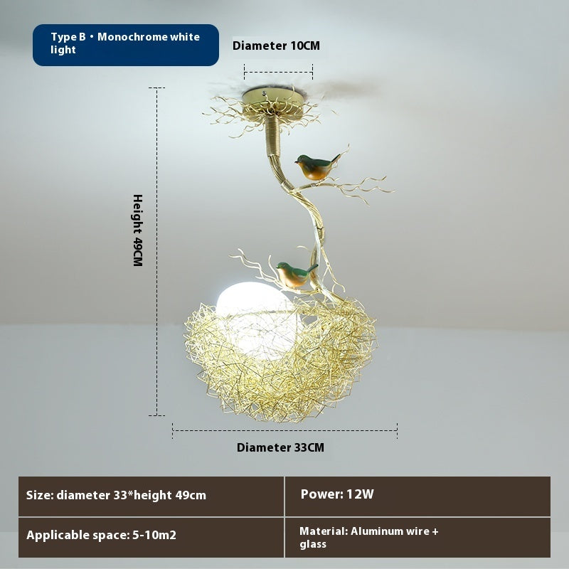 Wind Bird's Nest Chandelier Personalized Bar Lighting