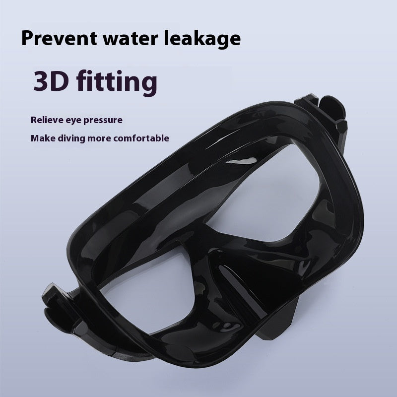 Professional Anti-fog Big Box Glasses Head Free Diving