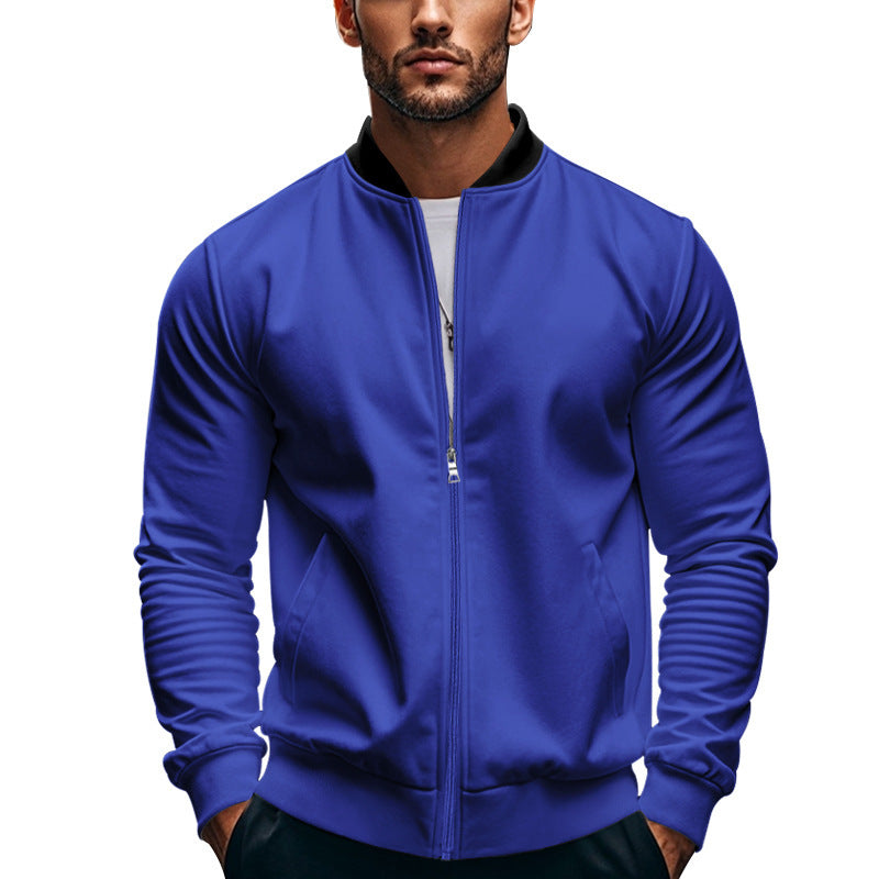 Long-sleeve Zipper Baseball Uniform Coat Jacket