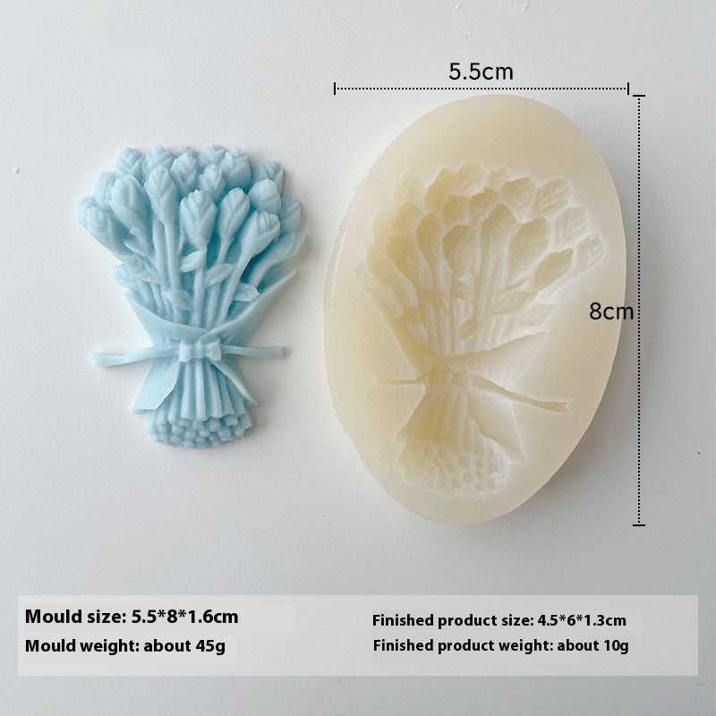 Flower Aromatherapy Candle Silicone Mold DIY