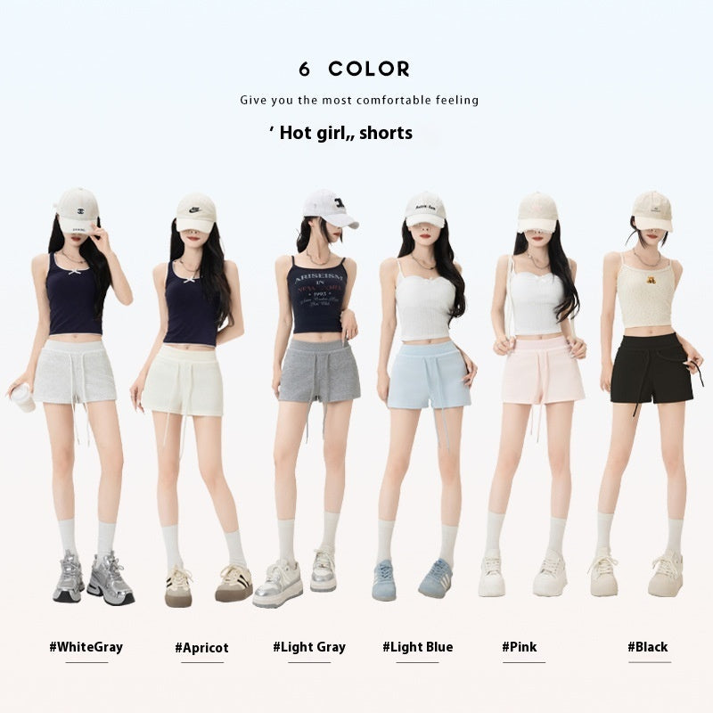 Women’s Korean Style Cotton Casual Shorts – Multiple Colors