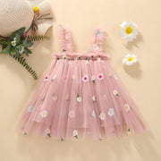 Summer New Suspender Girls' Dress Embroidery