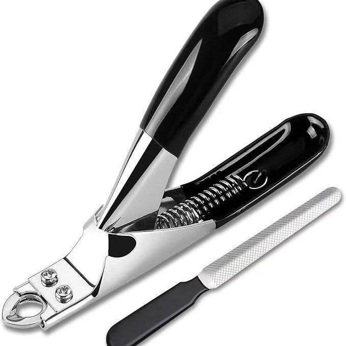 Dog Nail Cutter Type U Word False Tips Professional Nail Clippers Straight Edge Cutters Manicure Pliers Guillotine Nail Capsule