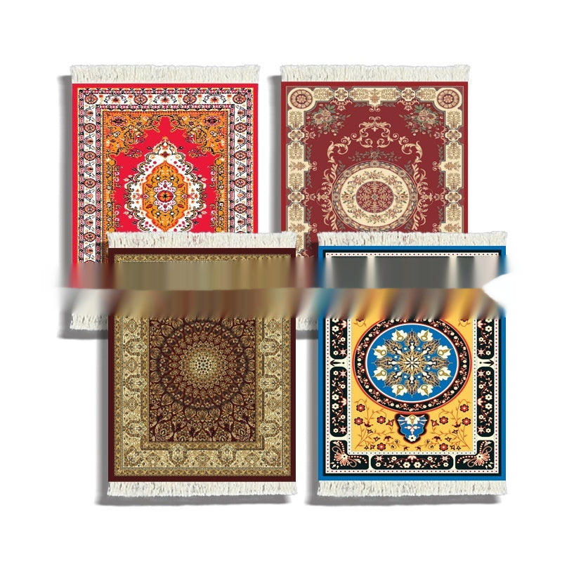 4 Sets Of Carpet Drinks Heat Insulation Coaster