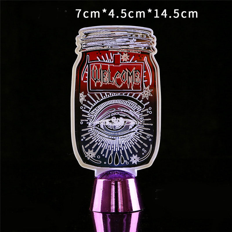 Halloween LED Night Light Desktop Horror Ornaments Lamp Holiday Bar Home Party Decoration Prop