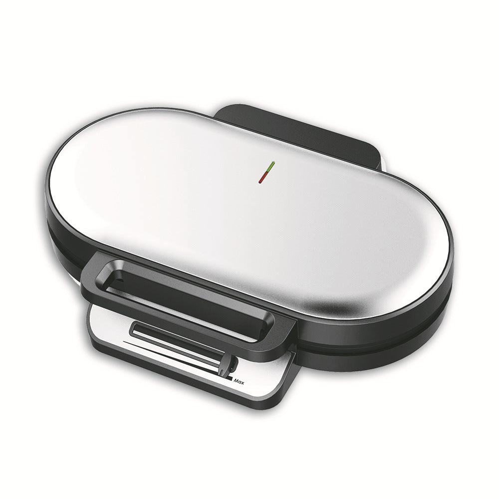 Household 110V Double-Plate Love Heart Waffle Maker – Two Waffles at Once