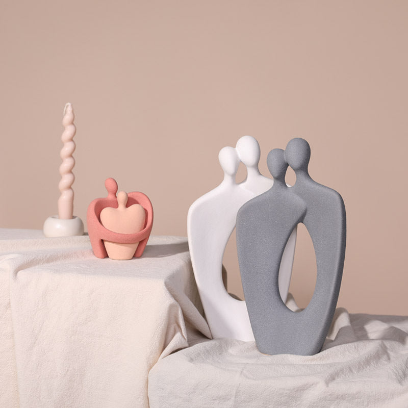Home Creative Minimalistic Abstraction Couple Decoration