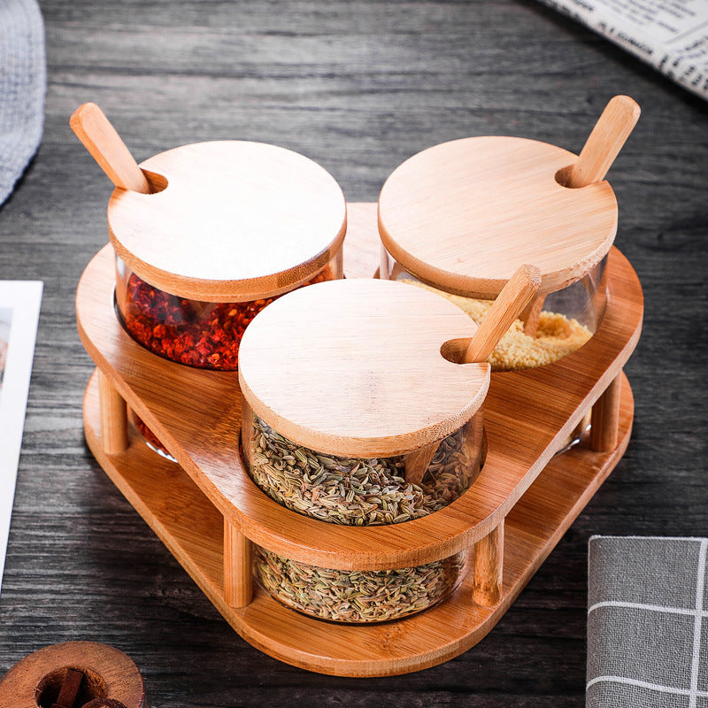 Kitchen Seasoning Jar Set – Household Spice Container Organizer