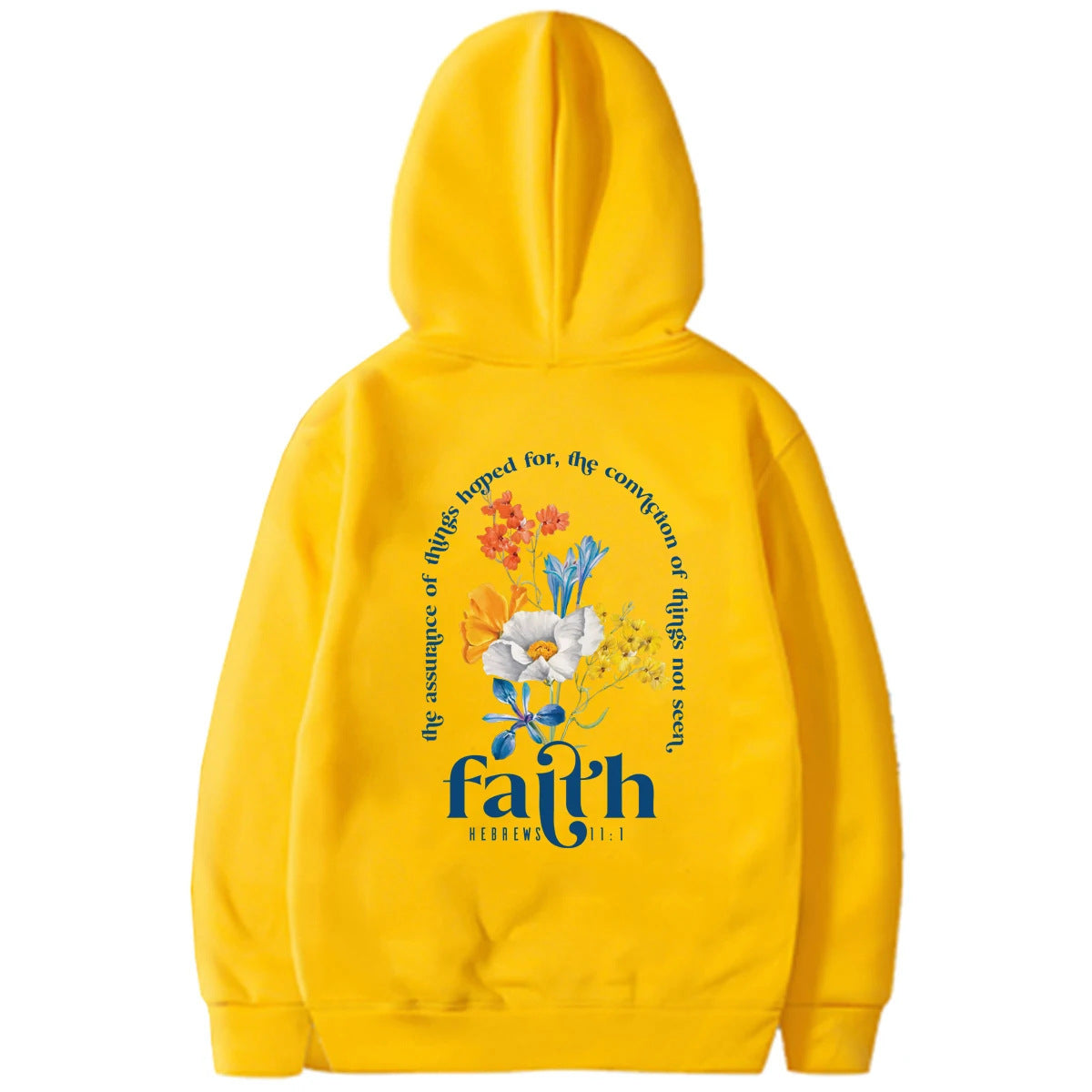 Women Loose Bible Verse Hoodie Polyester Printed Chic