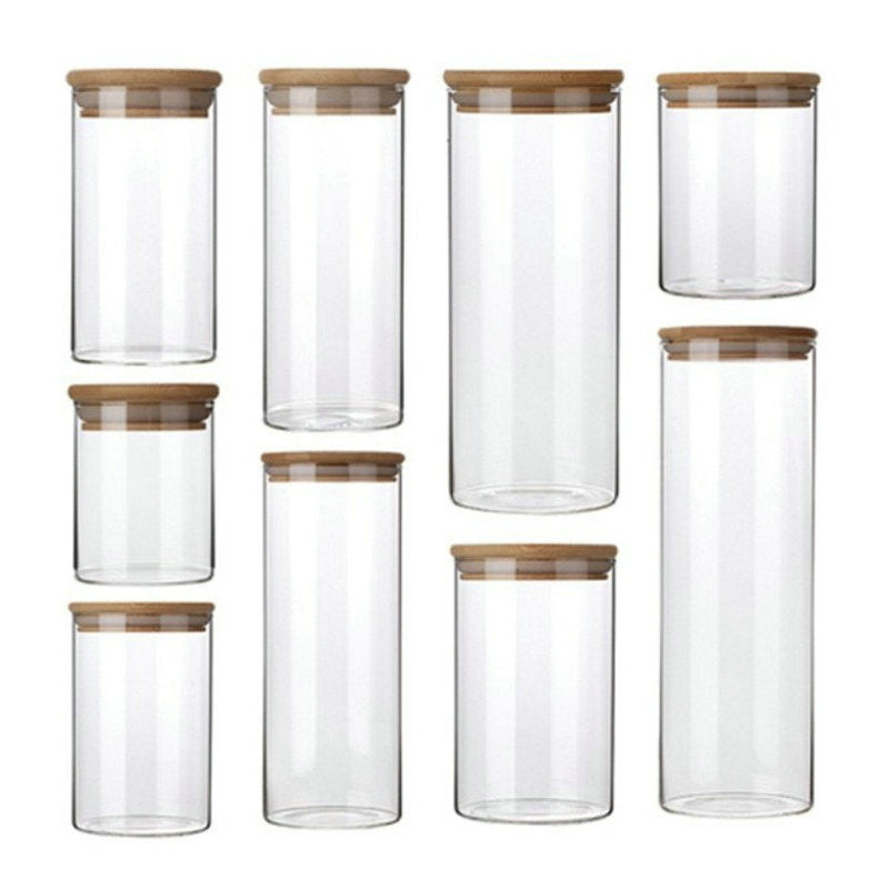 Borosilicate Glass Storage Jar – Airtight Kitchen Canister