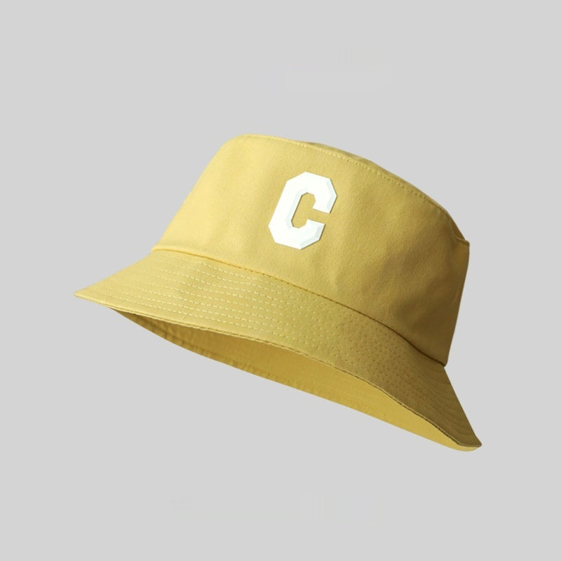 Big Head Circumference Bucket Hat All-match Letters Sun Hat