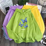 Men And Women Sweaters Plus Velvet Loose Hood