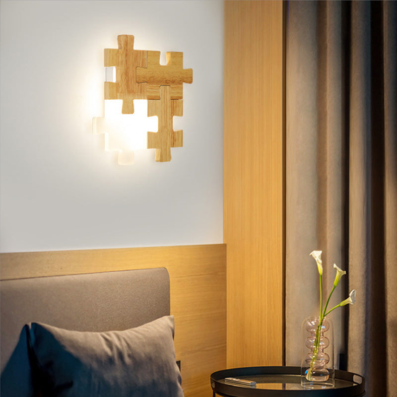 Bedroom Bedside Simple Hallway Corridor Aisle Building Block Wall Lamp