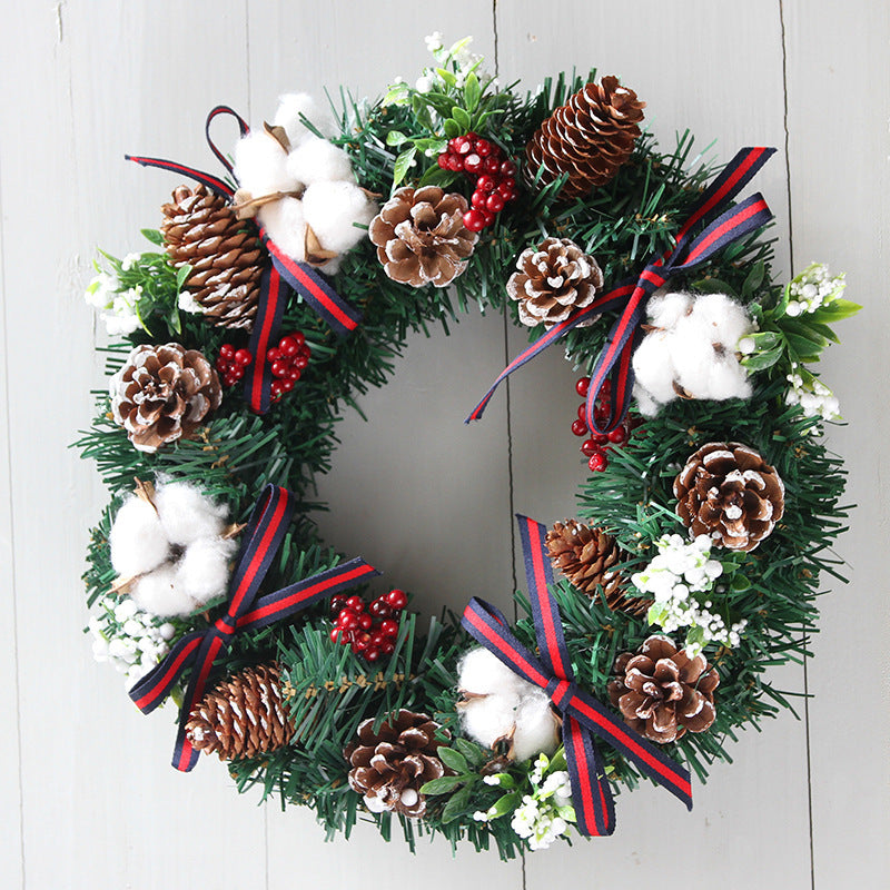 30cm 40cm Christmas Wreath Ornaments for Holiday Decoration