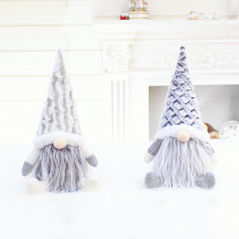 Christmas Telescopic Faceless Doll Window Decoration