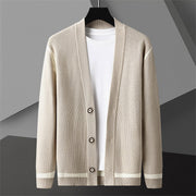 Autumn Cardigan Men's Long Sleeved Sweater Coat