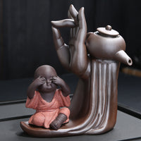 Not looking at the monk
