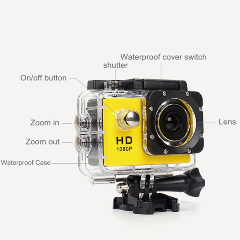 1080P Waterproof Action Camera – HD Sports DV with Accessories