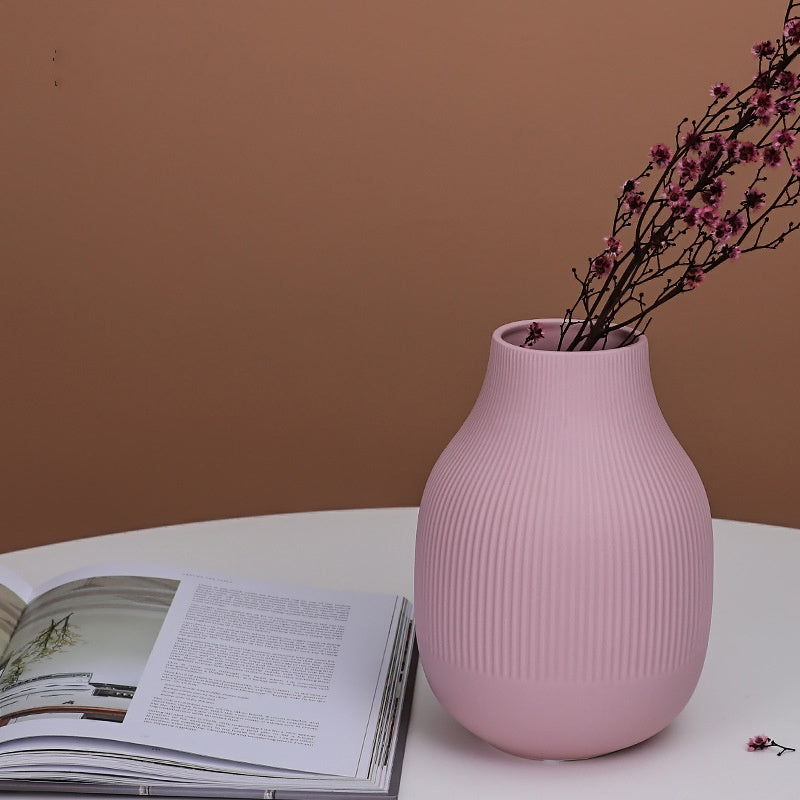 Morandi Color Ceramic Vase Ornament Nordic Simple