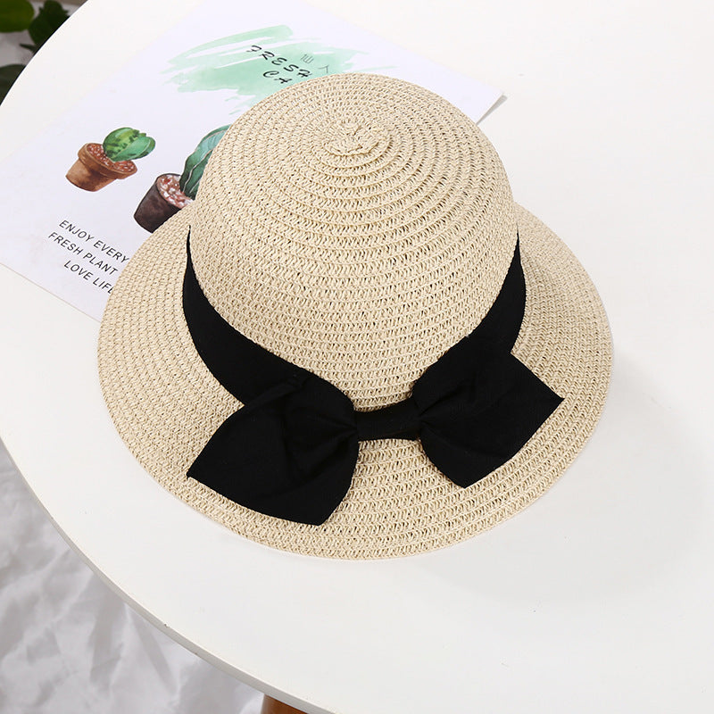 Spring And Summer Girls' Big Brim Beach Sunshade Hat