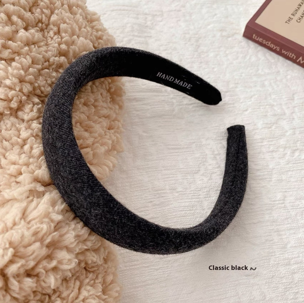 Simple Hair Accessories High Cranium Sponge Cloth Headband