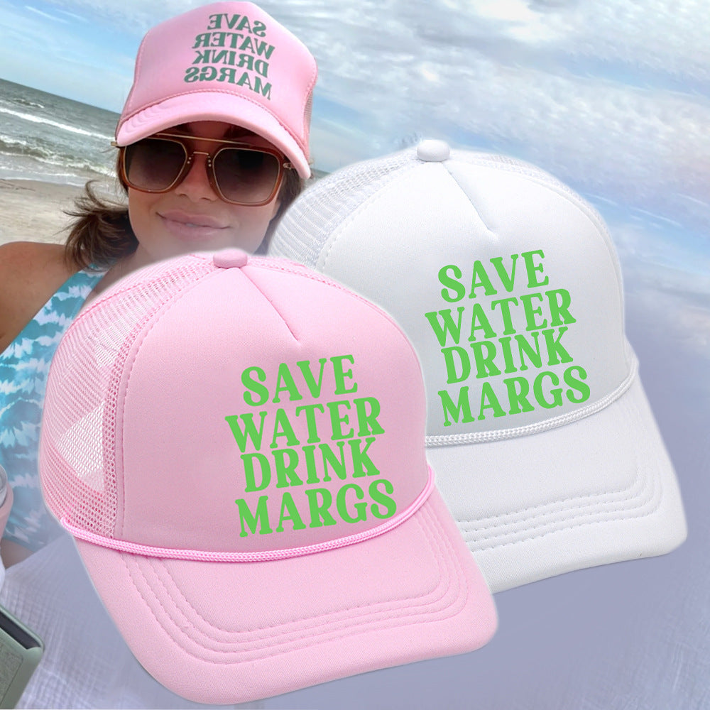 Save Water Ink Margs Printed Baseball Cap